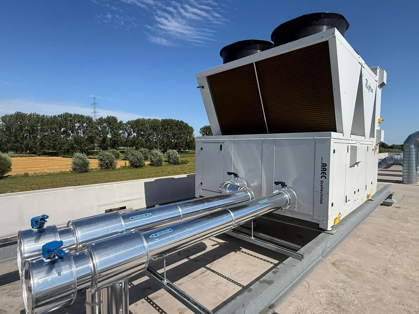 Chiller op natuurlijk koelmiddel voor de snoepproductie